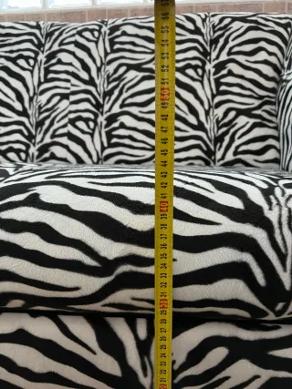 Sofá exclusivo estampado cebra