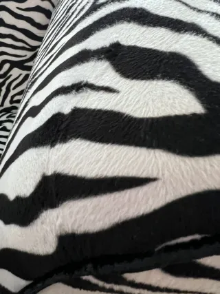 Sofá exclusivo estampado cebra