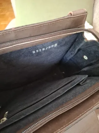 Bolso piel serpiente marrón y dorado