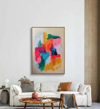 Cuadro abstracto moderno grande