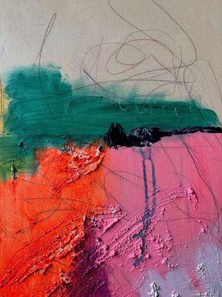 Cuadro abstracto moderno grande