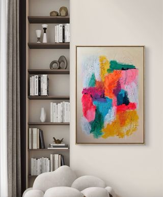 Cuadro abstracto moderno grande