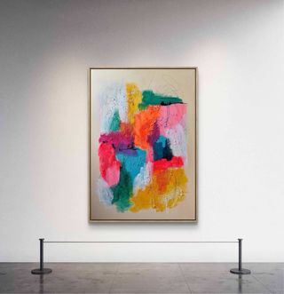 Cuadro abstracto moderno grande