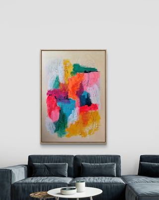 Cuadro abstracto moderno grande