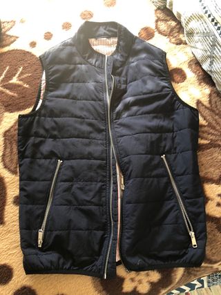 Chaleco acolchado Zara azul