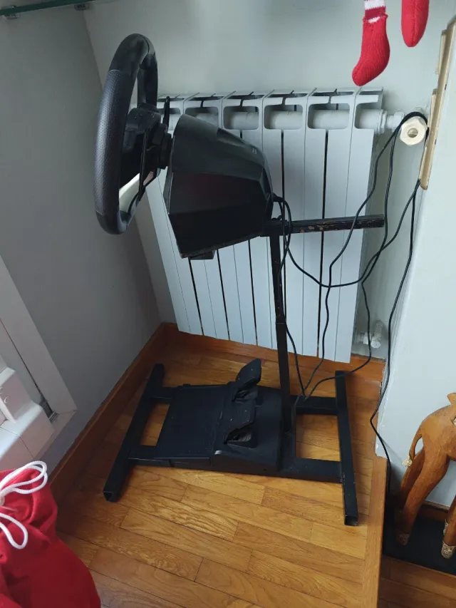 Volante y pedales PS con soporte