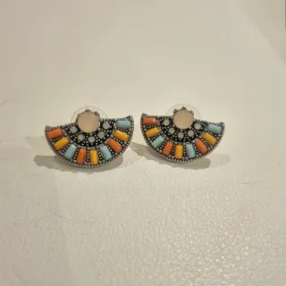 Pendientes Parfois abanico multicolor