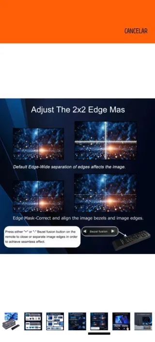 Controlador Video Wall GKRONG 2x2 4K HDMI