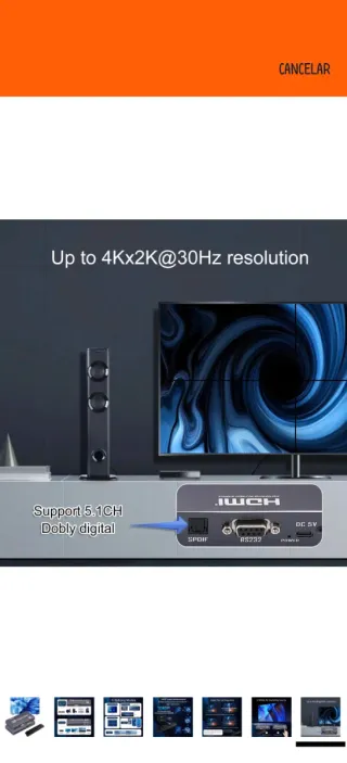 Controlador Video Wall GKRONG 2x2 4K HDMI