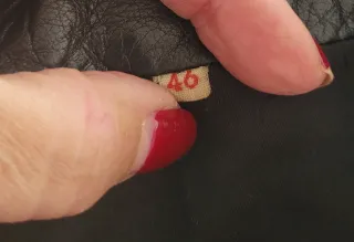 Chaqueta de piel negra mujer