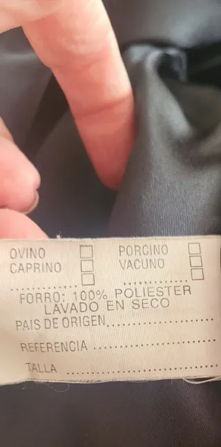 Chaqueta de piel negra mujer