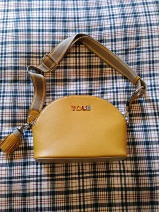 Bolso Tous amarillo con detalle multicolor