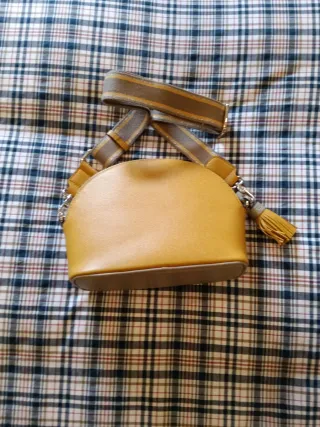 Bolso Tous amarillo con detalle multicolor