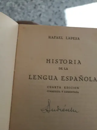 Historia de la Lengua Española