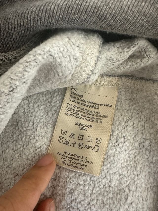 Sudadera Scotch & Soda Gris Talla L