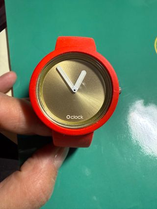 Orologio O Clock Rosso e Oro