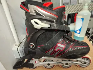 Patines en línea Fila negros y rojos