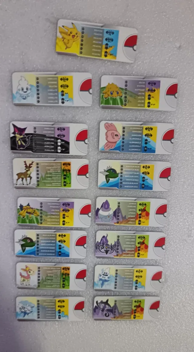 Lote 3 Pokédex originali varie Pokémon