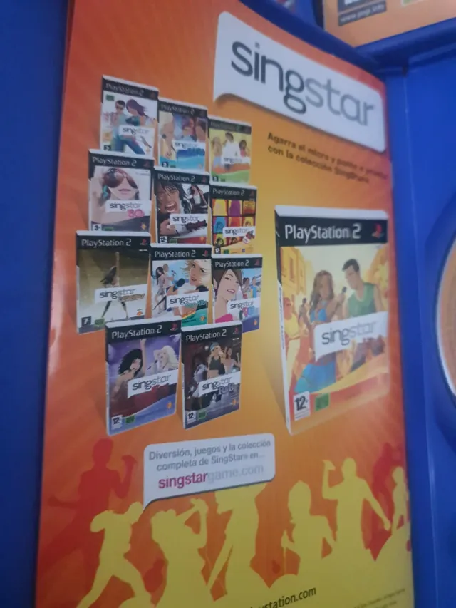 Lote 5 jogos PS2: Guitar Hero, Buzz, Singstar