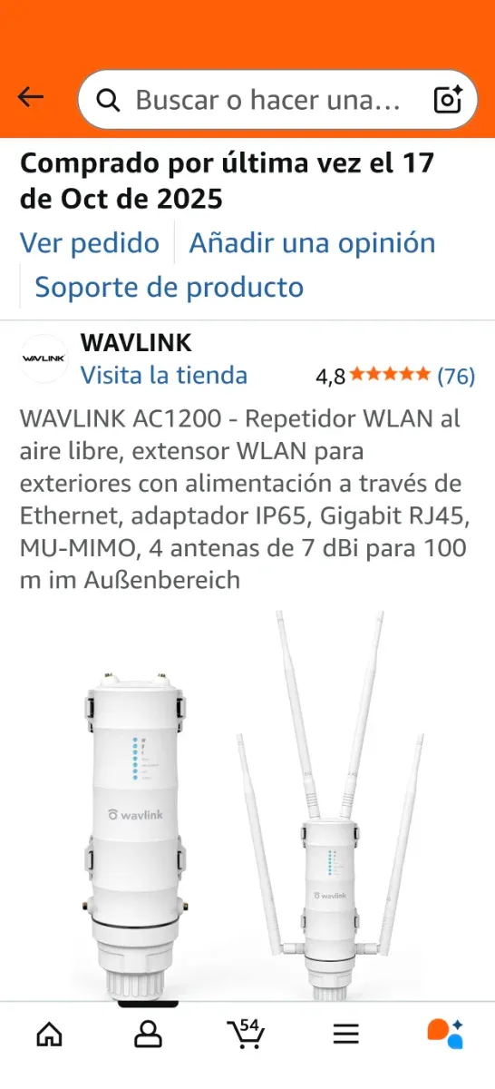 Repetidor WAVLINK AC1200 Exterior WLAN
