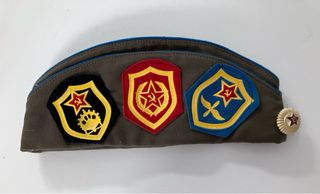 Gorra Piloto Rusa con Insignias