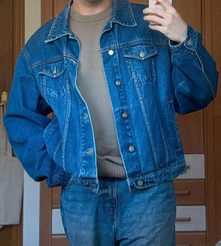 Cazadora vaquera oversize azul