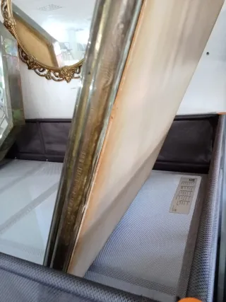 Espejo decorativo madera y dorado