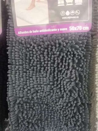 Alfombra baño Micro Shag antideslizante suave 50x7