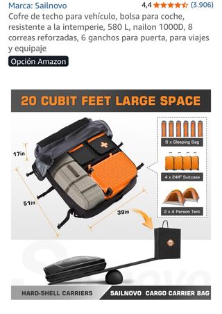 cofre techo, nuevo sin estrenar!!!