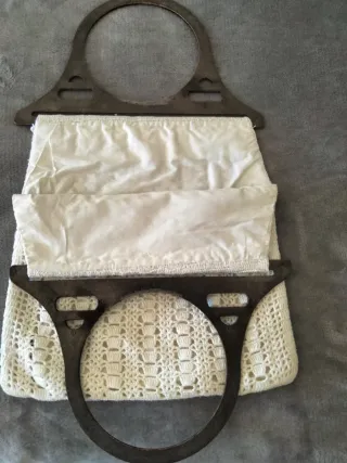 Bolso vintage tejido a mano