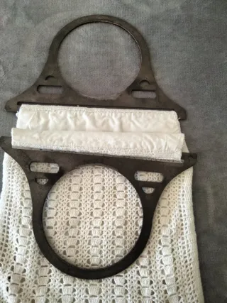 Bolso vintage tejido a mano
