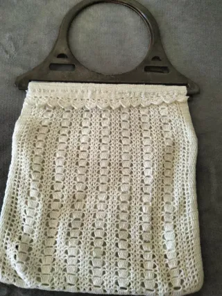 Bolso vintage tejido a mano