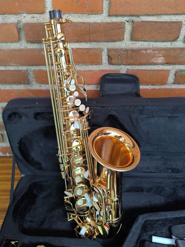 Saxofón alto con estuche rígido - Dorado (nuevo)