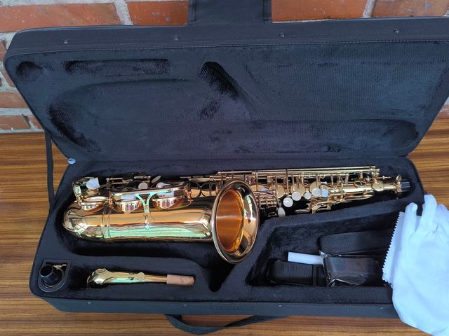 Saxofón alto con estuche rígido - Dorado (nuevo)