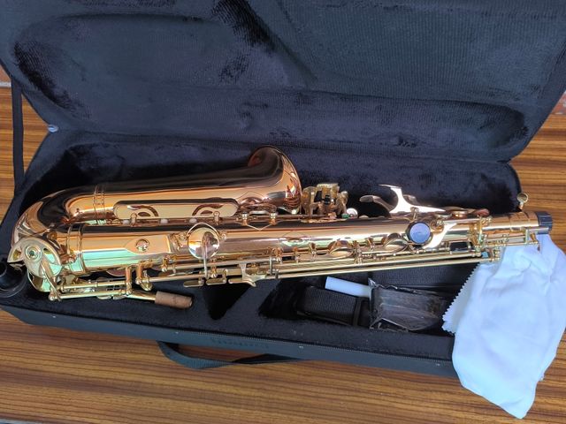 Saxofón alto con estuche rígido - Dorado (nuevo)