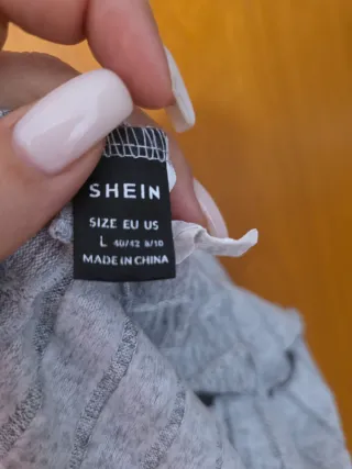 Camiseta suave gris manga larga