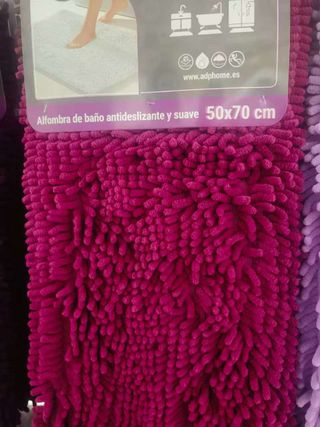 Alfombra baño antideslizante suave Micro Shag 50x7