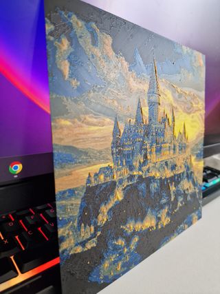 Cuadro Harry Potter Castillo en 3D