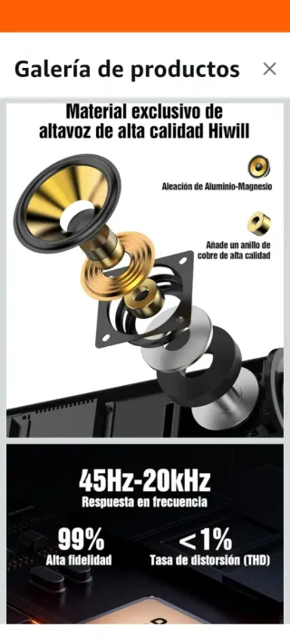 Barra Sonido Hiwill Dolby Atmos 4.1 Negra