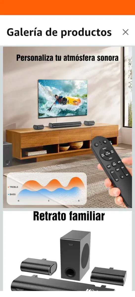 Barra Sonido Hiwill Dolby Atmos 4.1 Negra