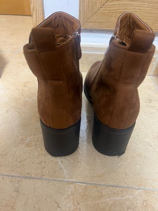 Botines Marrones Tacón Talla 38