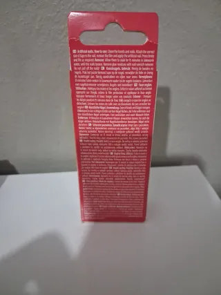 Lilykore Unghie Finte Rosse Glitter