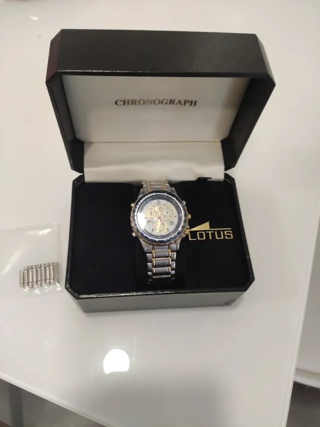 Orologio Lotus Cronografo Oro e Argento