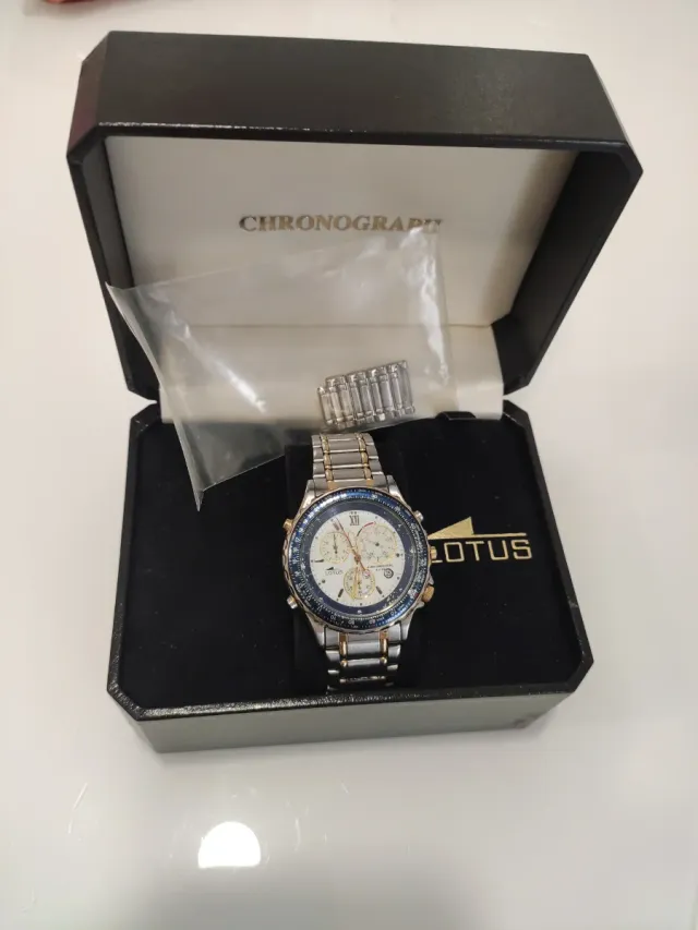 Orologio Lotus Cronografo Oro e Argento