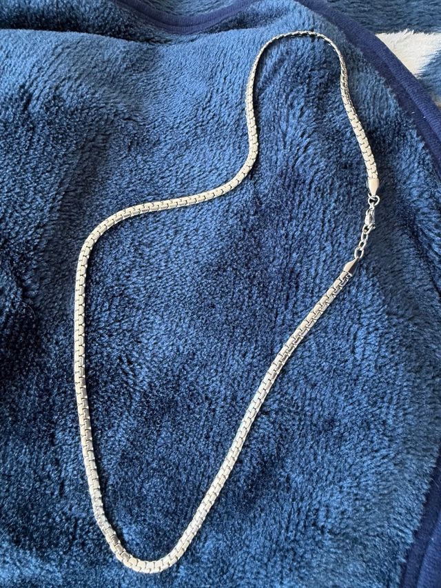 Cadena Lotus Acero Plateado