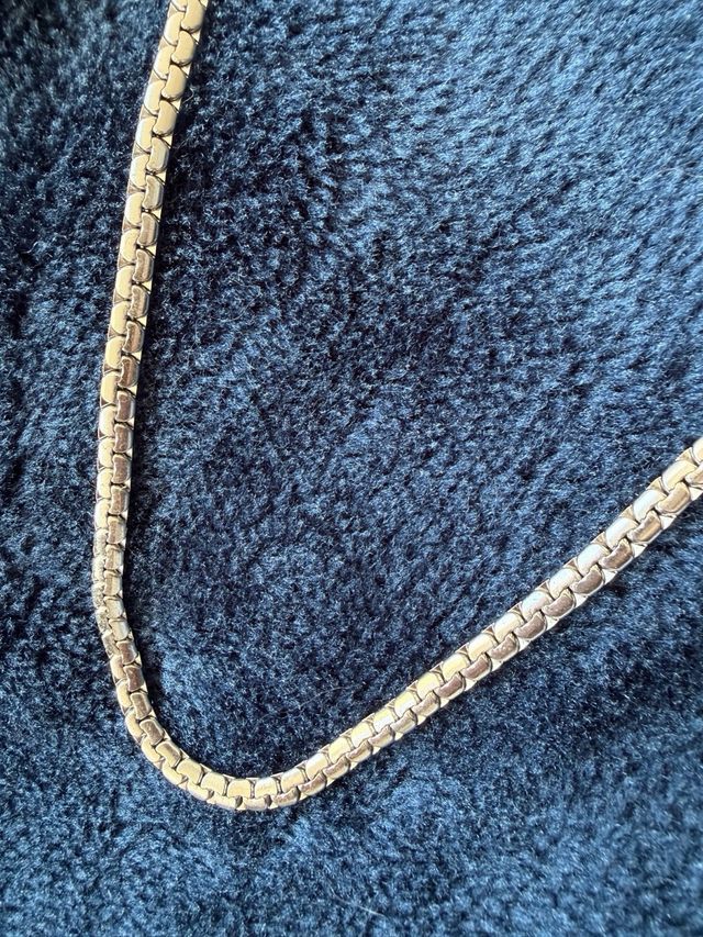 Cadena Lotus Acero Plateado