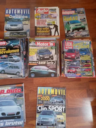 Lote 61 revistas antiguas de coches