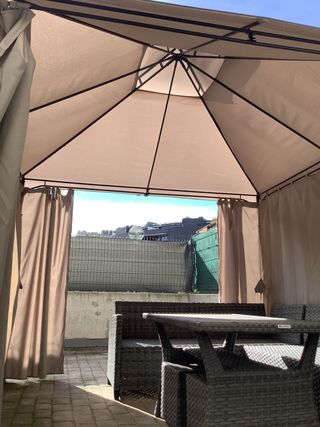 Pérgola 3x3 Beige y Marrón