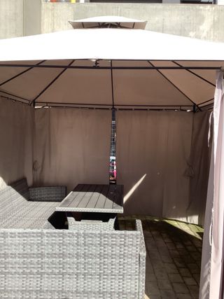 Pérgola 3x3 Beige y Marrón