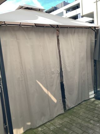 Pérgola 3x3 Beige y Marrón